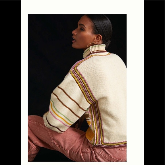 ANTHROPOLOGIE NWT SUNSHINE WOOL SWEATER 🔥 - Picture 4 of 5